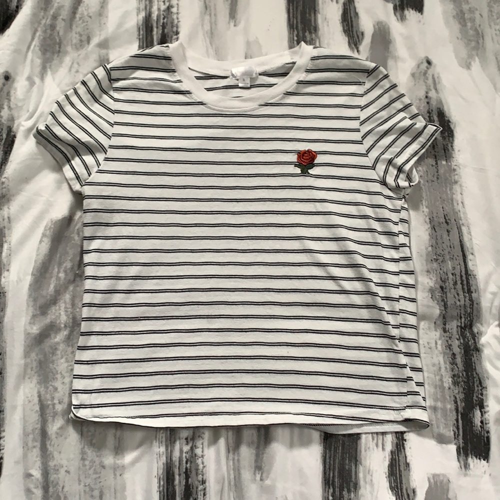 I am selling a striped rose shirt
